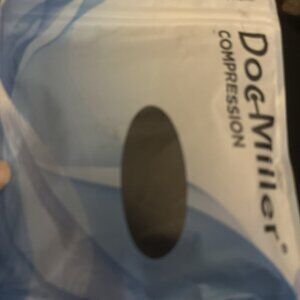 Doc Miller Thigh High Open Toe Compression Stockings Medium 1 Pair Black W/ Gray